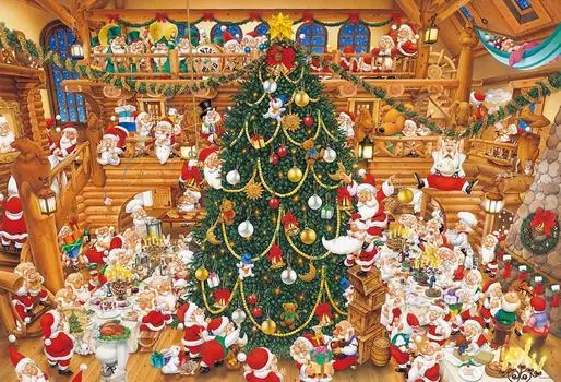 BEVERLY in Beverly Пазл из 1000 деталей Санта-вечеринка x [Сделано в Японии] (49 72см) 1000-044