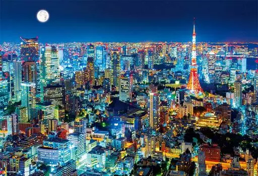 BEVERLY in Beverly 1000 Piece Jigsaw Puzzle Tokyo Night View Micro Piece x [Made Japan] (26 38cm)