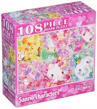 BEVERLY in Beverly 108 Piece Jigsaw Puzzle Florarium Surrounded by Flowers x Pink [Made Japan] (18.2 25.7cm) 108-842
