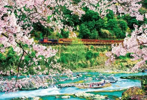 BEVERLY in Beverly 300 элементов пазла Cherry Blossom Hozu Gorge x 38 [Сделано в Японии] (26 см) 300-007