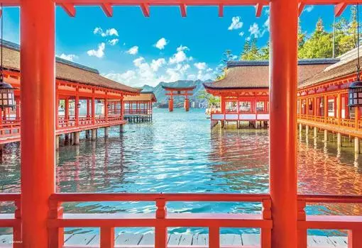 BEVERLY in Beverly 500 Small Jigsaw Puzzle Itsukushima Shrine x [Made Japan] (26 38cm) 500S-015