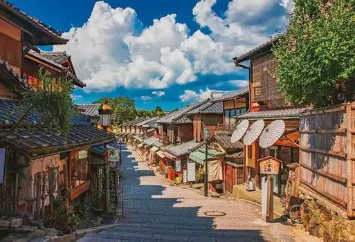BEVERLY in Beverly Пазл из 1000 элементов Летнее небо и Нинензака x 72 [Сделано в Японии] (49 см) 1000-030