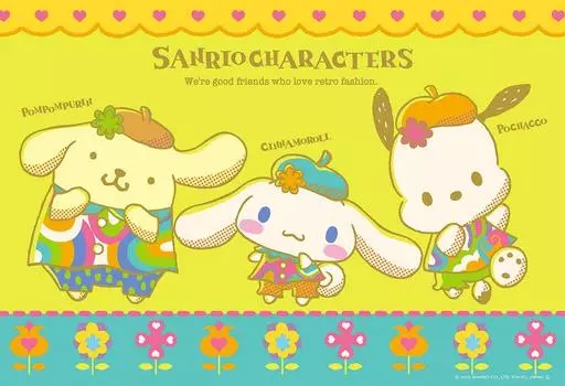 BEVERLY [Made in Japan] Beverly 300 Piece Jigsaw Puzzle Sanrio Characters Retro Feeling (26 x 38cm) 300-026