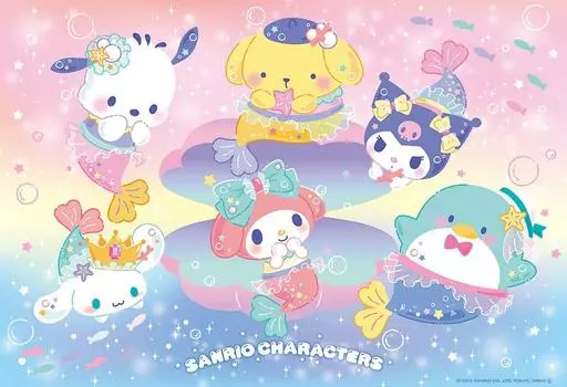BEVERLY [Сделано в Японии] Большой пазл Beverly 150 элементов с персонажами Sanrio Я стала русалкой (26 х 38 см) 150Л-003