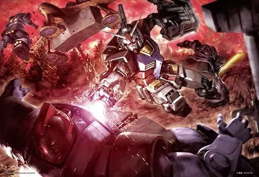 BEVERLY в головоломке Мобильный костюм Гандам Жестокая битва с черными 1000 микрочастиц [Сделано в Японии] Tri-Stars (М81-732) красный