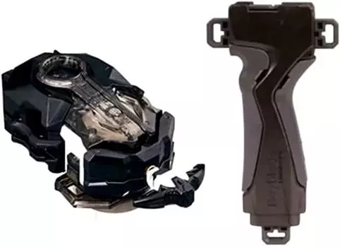 Beyblade Burst Custom Bey Launcher LR Grip Gunmetal B-184 + B-109