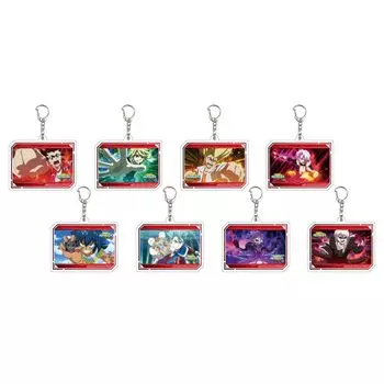 Beyblade Burst Super Zetsu 08 [Иллюстрация сцены] Акриловый брелок для ключей в коробке из 8 штук
