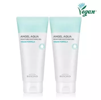Beyond Angel Aqua Moisture Успокаивающий гель для двоих (200 млX2 упаковки) (вегетарианский), корейский солнцезащитный крем