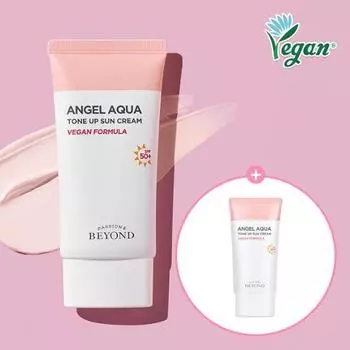 Beyond Angel Aqua Tone-Up Sun Cream Double Plan (50mlX2 packs) (Vegan)