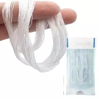 Без иглы Золотая протеиновая линия Рассасывающаяся наполнитель для лица против морщин Подтяжка Укрепляющая коллагеновая нить Антивозрастная сыворотка для лица 50 pcs