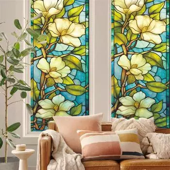 Без клея статические цепляющиеся оконные пленки защита конфиденциальности съемные стеклянные наклейки для ванной комнаты и офиса 60x100cm