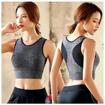 Без косточек сетчатый бюстгальтер Beauty Back двухслойный спортивный бюстгальтер женский быстросохнущий ударопрочный фитнес йога бег спортивный нижнее белье жилет S белый
