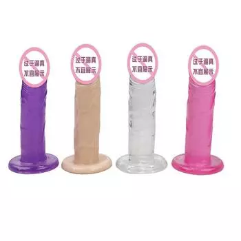 Без яиц большая присоска пенис кристалл имитация пениса женская мягкая резиновая игрушка для мастурбации анальная пробка сексуальный секс-продукт