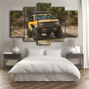 Без рамки, дорожный внедорожник, автомобиль, 5 шт., настенное искусство, холст с принтом, постеры, картины, живопись для гостиной, домашний декор, фотографии 20x35 20x45 20x55cm