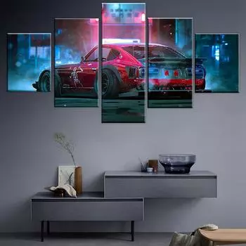 Без рамки Dutsun 280z автомобиль 5 шт. настенное искусство холст печать плакаты картины маслом гостиная домашний декор фотографии 20x35 20x45 20x55cm