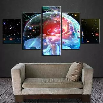 Без рамки Созвездие Скорпиона 5 шт. настенное искусство холст печать постеры картины маслом гостиная домашний декор фотографии 20x35 20x45 20x55cm