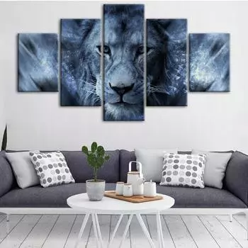 Без рамки Сыны анархии аниме Лев5 шт. настенное искусство холст печать постеры картины картина маслом гостиная домашний декор фотографии 20x35 20x45 20x55cm