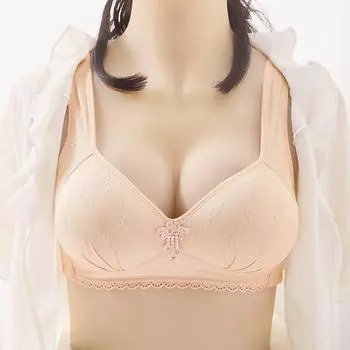 Без стального обода удобное нижнее белье для мам среднего возраста тонкие формованные чашки жилет нижнее белье бюстгальтер для мам 36/80C