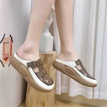 Без задника Номер 39 Нескользящие сандалии Сандалии Женская обувь Фитнес Тапочки Кроссовки Спортивные модные прогулки Botasky 4.5