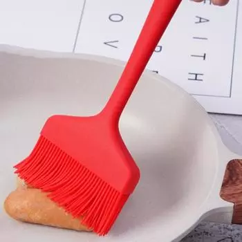 Без запаха, щетка для соуса для барбекю, пищевое качество, подвесное барбекю с отверстием красный