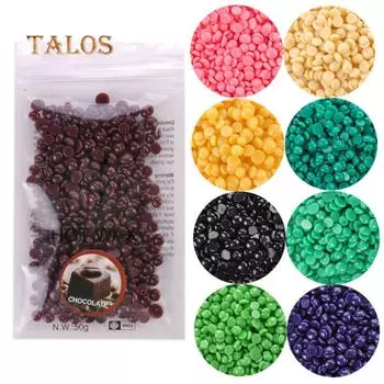 Безболезненное удаление волос Твердые восковые бобы без полосок Воск для депиляции всего тела? 50 г Уход за кожей Tee Tree