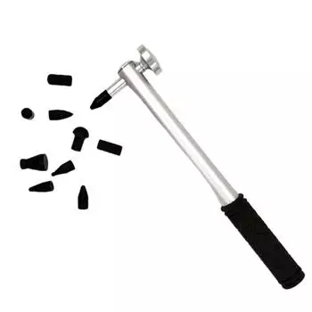 Безболезненные инструменты для ремонта вмятин автомобиля, алюминиевый молоток для вмятин с ударной головкой, ямы на металлической поверхности чёрный/серебряный