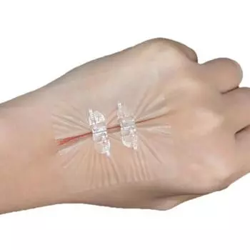 Безболезненный шовный клейкий пластырь, быстрый гемостатический бандаж прозрачный