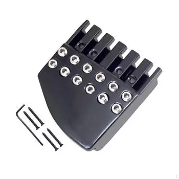 Безголовый гитарный бридж-гайка 6 струн прочный с крепежными винтами DIY Lock