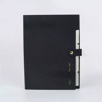 Бежевая офисная сумка для хранения с внутренней стороны Черная бумажная сумка для данных Simplicity Office