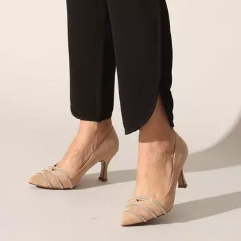 Бежевая женская повседневная обувь Suet Stone Классическая обувь