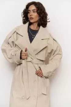 Бежевое пальто «Москва»