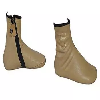 Бежевые зимние кожаные носки Khuff Slipper Домашняя обувь 100% Халяль Удобные носки 6 бежевый