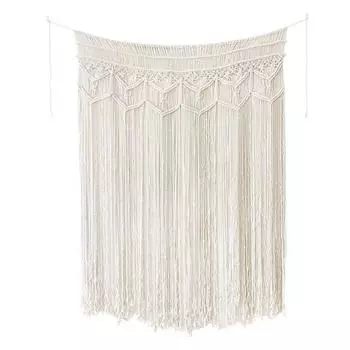 Бежевый бохо макраме настенный гобелен ручной работы декоративный художественный декоративный фон