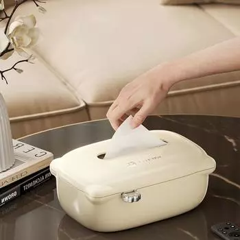 Бежевый Кошачий коготь Коробка для салфеток Большая вместимость Диспенсер для извлечения бумаги Коробка для хранения салфеток для дома бежевый