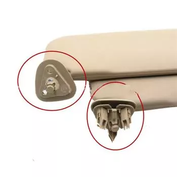 Бежевый солнцезащитный козырек, фиксированный зажим для солнцезащитного козырька салона автомобиля для Toyota, Corolla 2003-12, BYD F3 F3R, поворотный вал солнцезащитного козырька CHINA