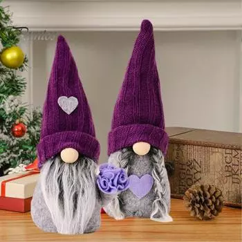 Безликая кукла орнамент тонкой работы милый рождественский орнамент гнома для праздника праздничное украшение Men