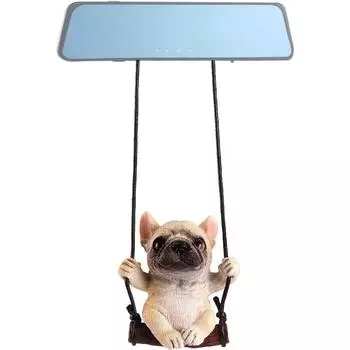 Безликий мужской автомобильный кулон, автомобильное подвесное украшение без лица для украшения салона автомобиля, милые автомобильные аксессуары в стиле аниме для заднего вида автомобиля Bulldog