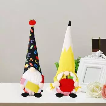 Безликий старик плюшевая кукла Назад в школу Сезон Гном Гном Украшения Главная красный