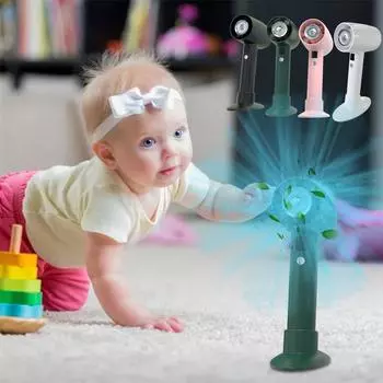 Безлистный мини-вентилятор Креативный портативный портативный USB-зарядный подарочный вентилятор Ручной вентилятор чёрный