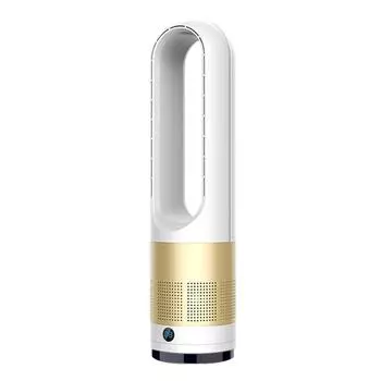 Безлопастной электрический 18-дюймовый домашний настольный вентилятор с качающейся головкой, воздушный охладитель, напольный вентилятор для очистки воздуха UK Plug белый