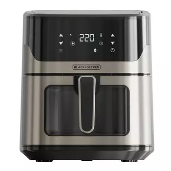 Безмасляная фритюрница Black & Decker BXAF6500E, черная, 1600 Вт