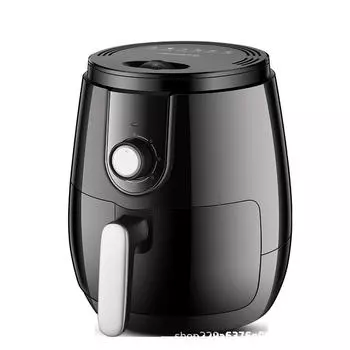 Безмасляная фритюрница Joyoung объемом 3,5 л с контролем температуры, большая вместимость для домашнего использования чёрный