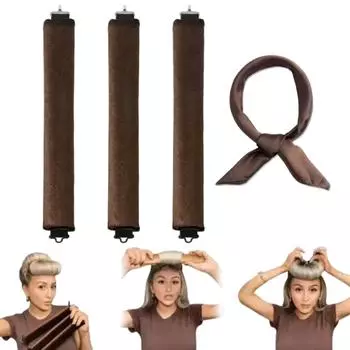 Безнагревные бигуди для волос Бигуди без нагрева Мягкие щипцы для завивки волос Повязка на голову Ленивые локоны для сна с обертыванием Гибкие стержни Инструменты для укладки волос