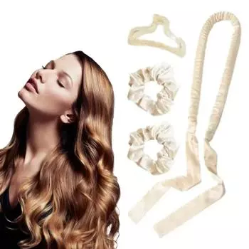 Безнагревные щипцы для завивки волос Повязка на голову Ленточные бигуди без нагрева Мягкие бигуди для волос Шелковые кудри Ленивые стержни для завивки волос Инструменты для укладки волос