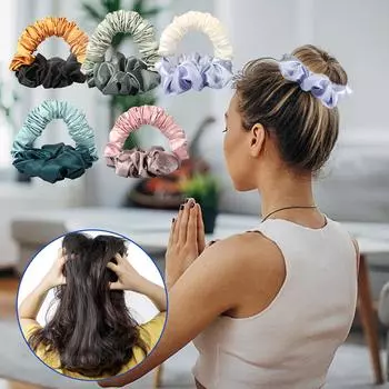 Безнагревные завивки повязка на голову бигуди локоны для сна волна бигуди укладка волос зелёный