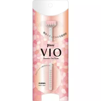 Безопасная бритва Feather FEATHER Peaniy VIO для деликатных зон, удаление нежелательных волос, сделано в Японии, женская бритва Suki, триммер, 1 шт. (х 1)