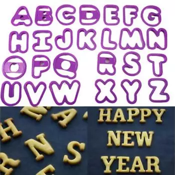 Безопасная формочка для печенья Гибкая долговечная термостойкая фиолетовый