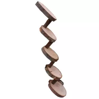 Безопасная и прочная деревянная клетка для хомяка, игрушка для маленьких домашних животных, игрушка для хомяка, деревянная лестница, игрушка-лестница