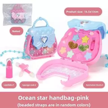 Безопасная Палетка для Макияжа для Девочек Игрушка Столик Платье Косметика Набор Подарок