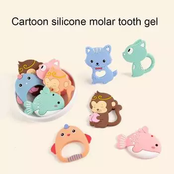 Безопасная силиконовая соска-рыбка для младенцев, обезьянка, мягкая форма, прорезыватель-пустышка blue *